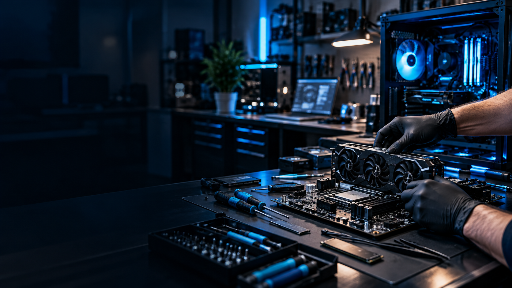 Service IT și reparații PC în atelier